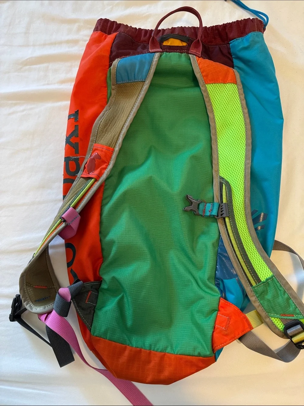 cotopaxi Colorblock Yellow, Teal & Orange hiking backpack